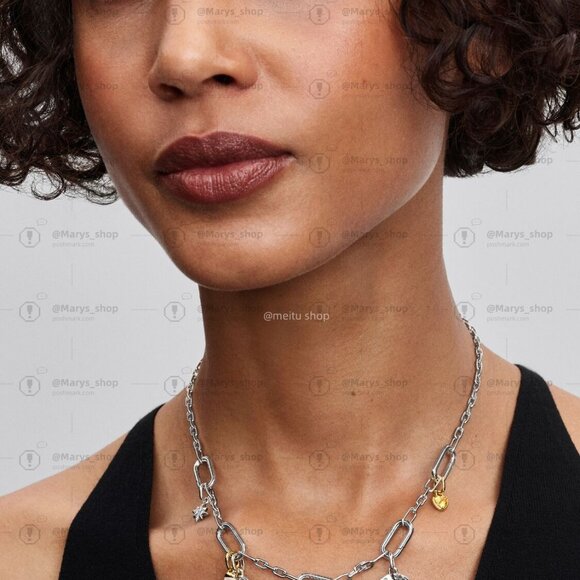 Pandora Sun and Moon Medallion Charm|Pendant|Two-tone - Picture 5 of 5